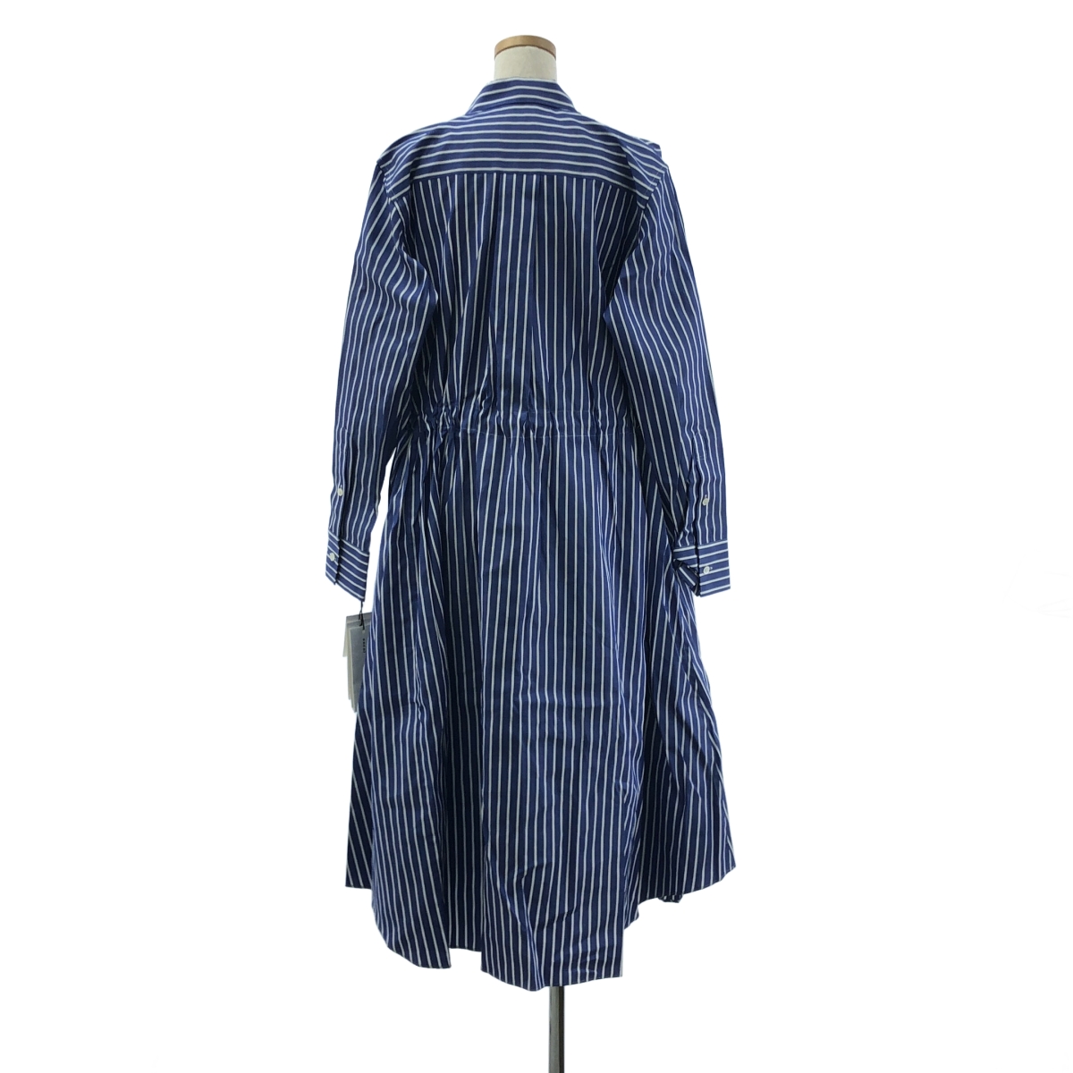 sacai / サカイ ストライプ ギャザーシャツワンピース