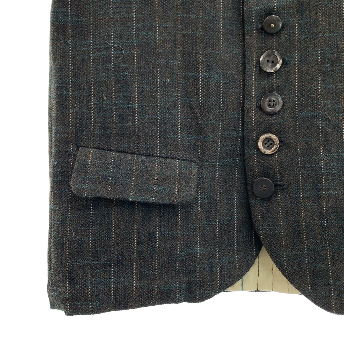 ARCHIVIO J.M.Ribot / アルキビオジェイエムリボット GL23/6S / tweed gilet / コサージュ ツイード ジレ ベスト
