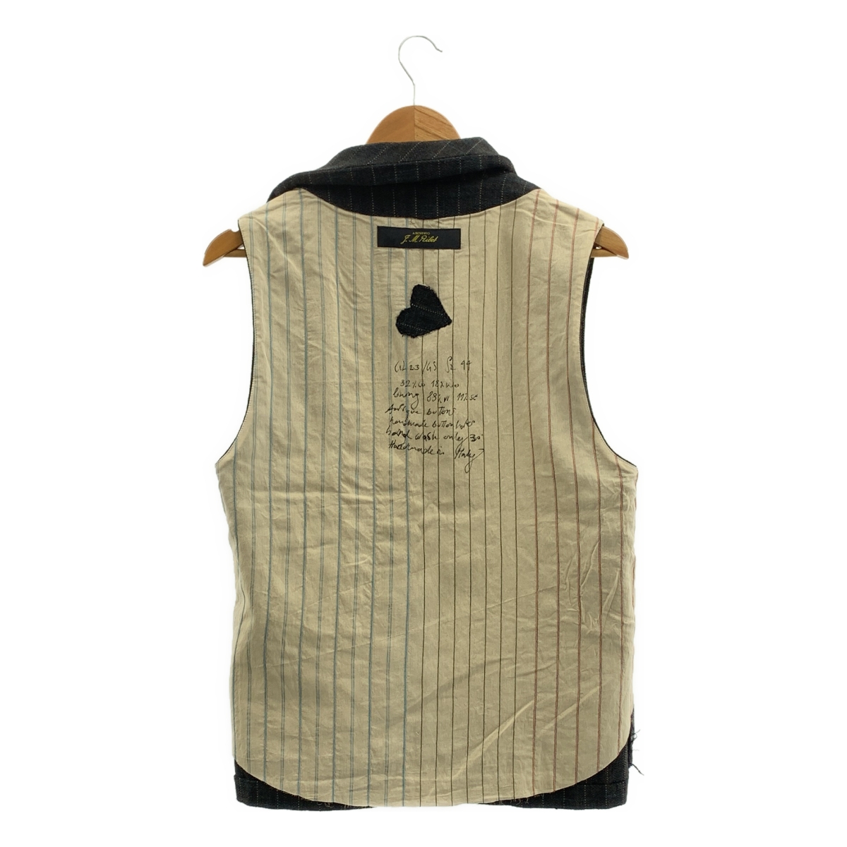 ARCHIVIO J.M.Ribot / アルキビオジェイエムリボット GL23/6S / tweed gilet / コサージュ ツイード ジレ ベスト