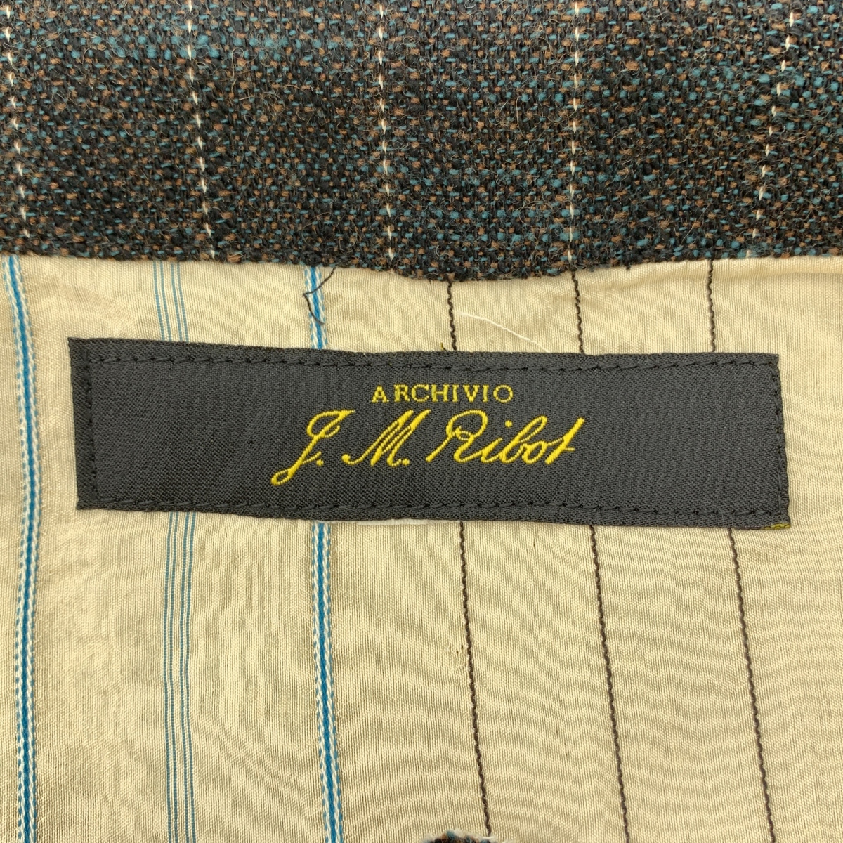 ARCHIVIO J.M.Ribot / アルキビオジェイエムリボット GL23/6S / tweed gilet / コサージュ ツイード ジレ ベスト