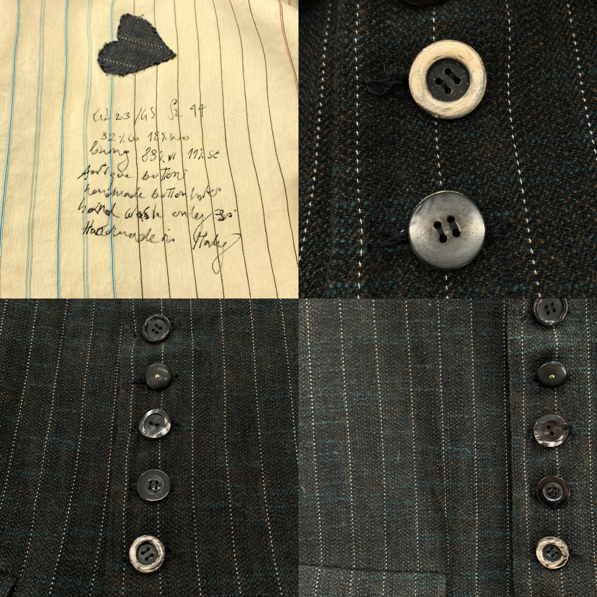 ARCHIVIO J.M.Ribot / アルキビオジェイエムリボット GL23/6S / tweed gilet / コサージュ ツイード ジレ ベスト