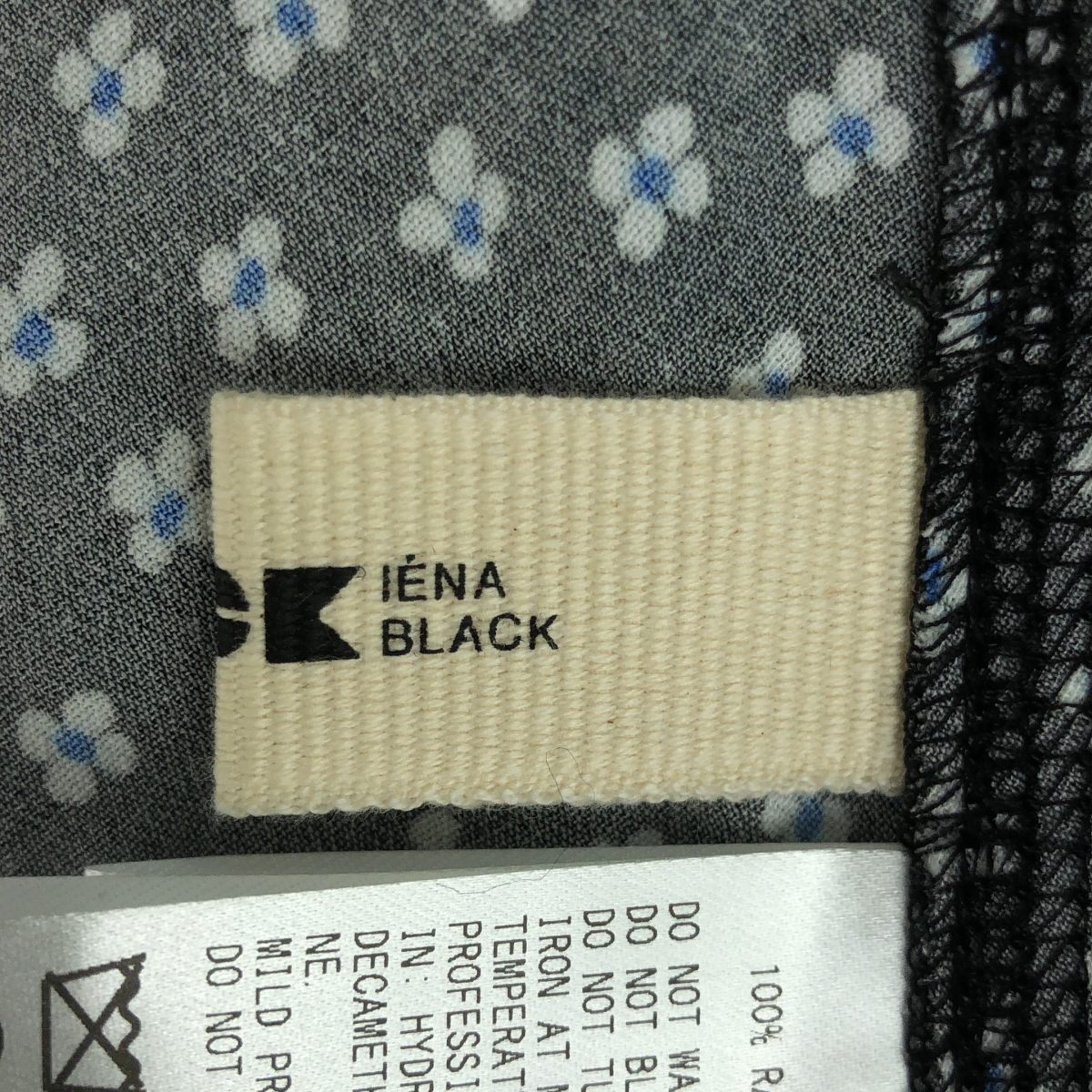 IENA / イエナ BLACK フラワースカート
