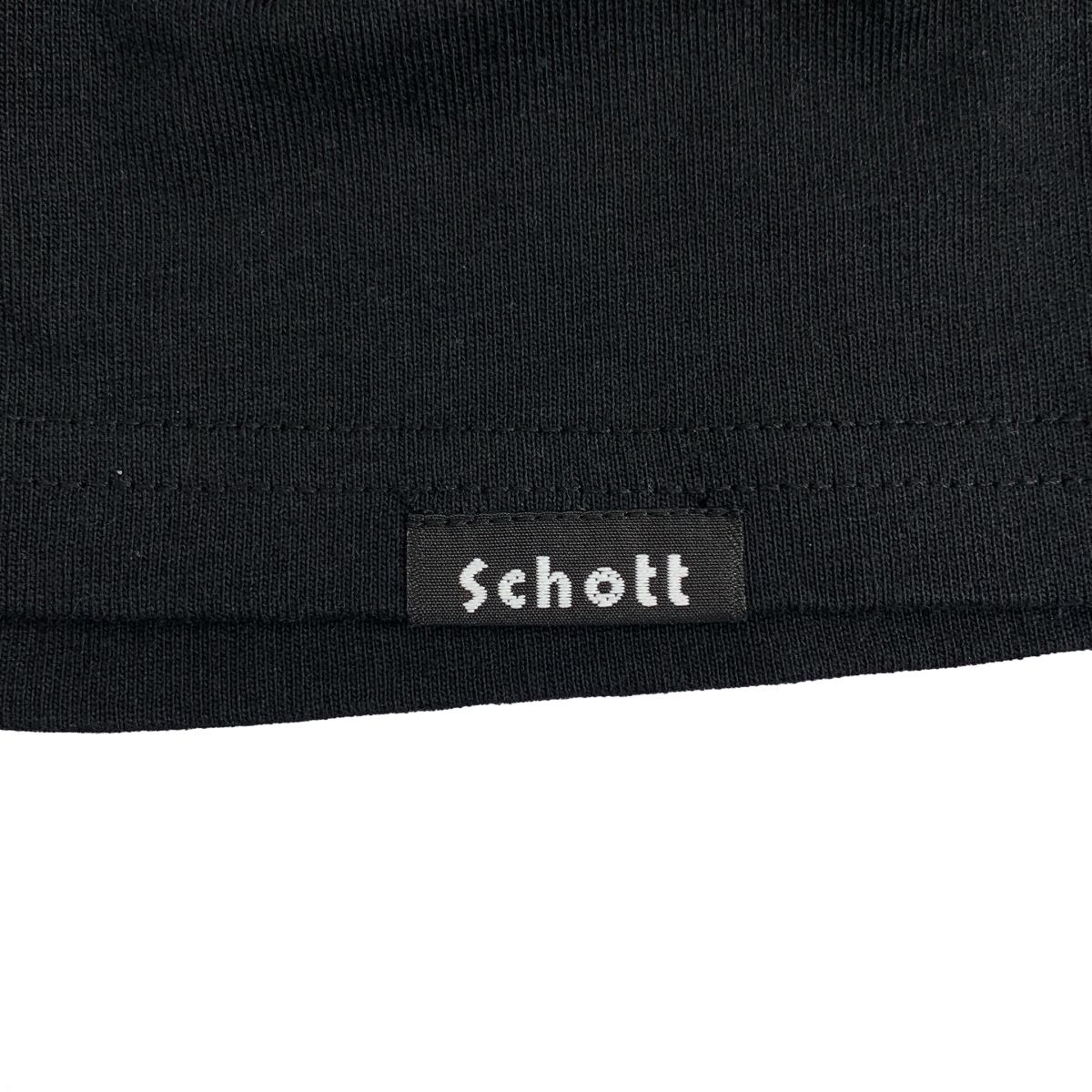 SCHOTT / ショット コットン エンブロイダリー ロングスリーブ カットソー