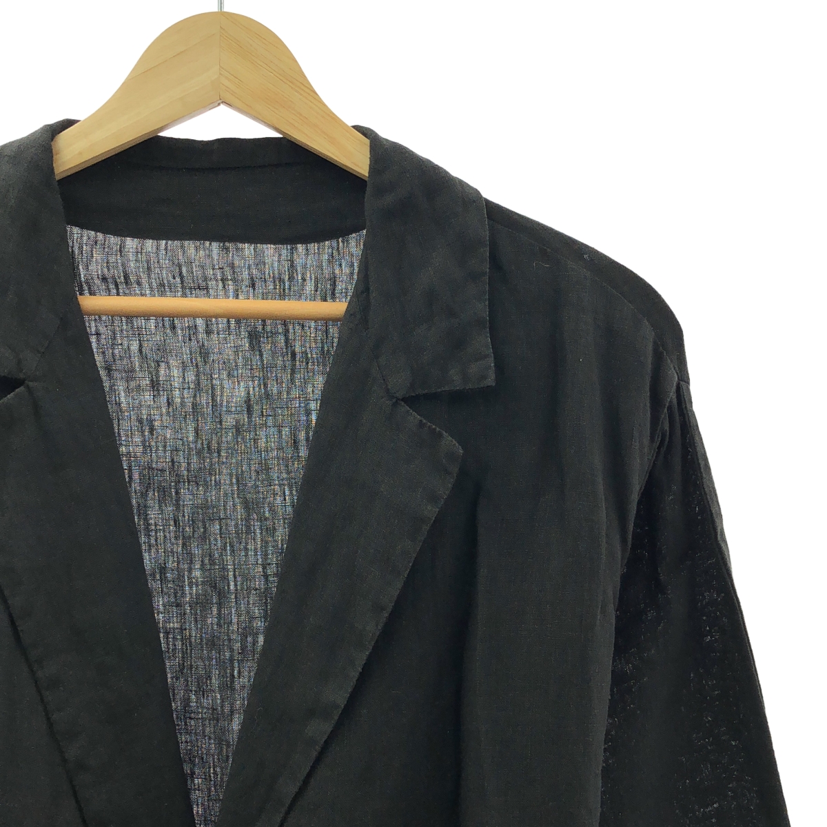 GEOFFREY B.SMALL / ジェフリーBスモール handmade 1 button crop length leisure kimono jacket スーパーライトリネン キモノジャケット