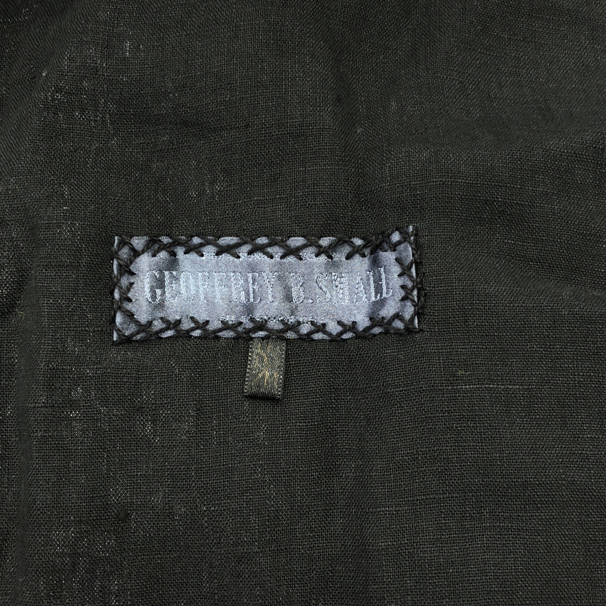 GEOFFREY B.SMALL / ジェフリーBスモール handmade 1 button crop length leisure kimono jacket スーパーライトリネン キモノジャケット