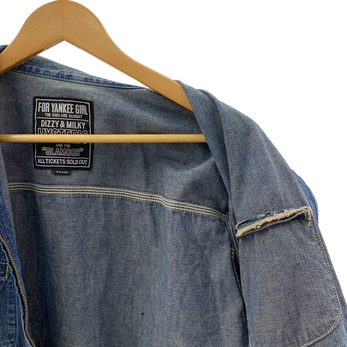 HYSTERIC GLAMOUR / ヒステリックグラマー バックアジャスター ジップ カバーオールジャケット