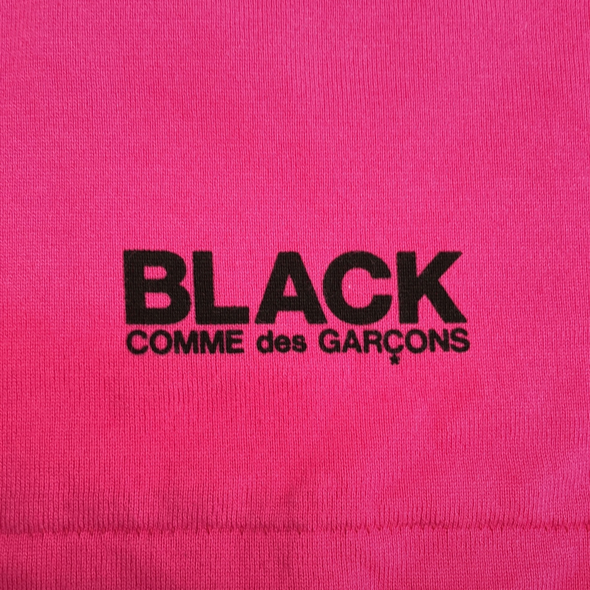 BLACK COMME des GARCONS / ブラックコムデギャルソン オーバーシルエット ワンポイントロゴ Tシャツ カットソー / ユニセックス