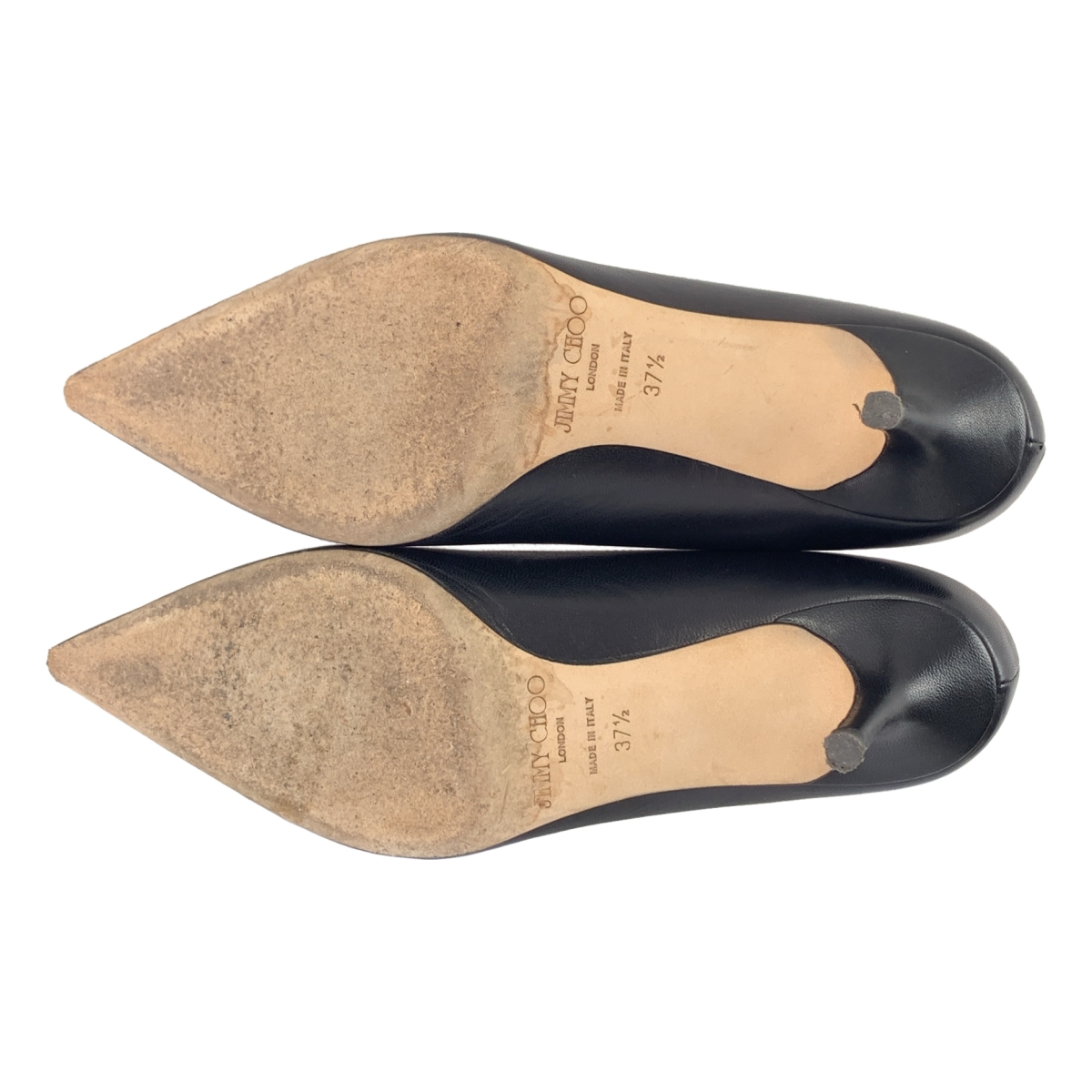 JIMMY CHOO / ジミーチュウ レザー ポインテッドトゥ ヒール パンプス