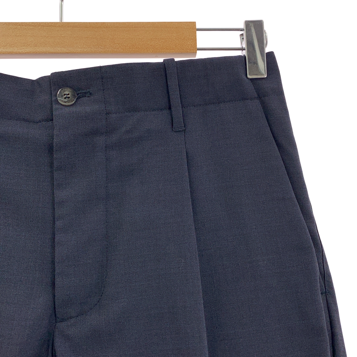 giab's ARCHIVIO / ジャブスアルキヴィオ VERDI/M ウール混 ストレッチ タック スラックス パンツ