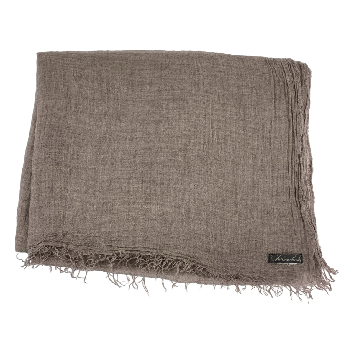 FALIERO SARTI / ファリエロサルティ フリンジ シワ加工 ストール