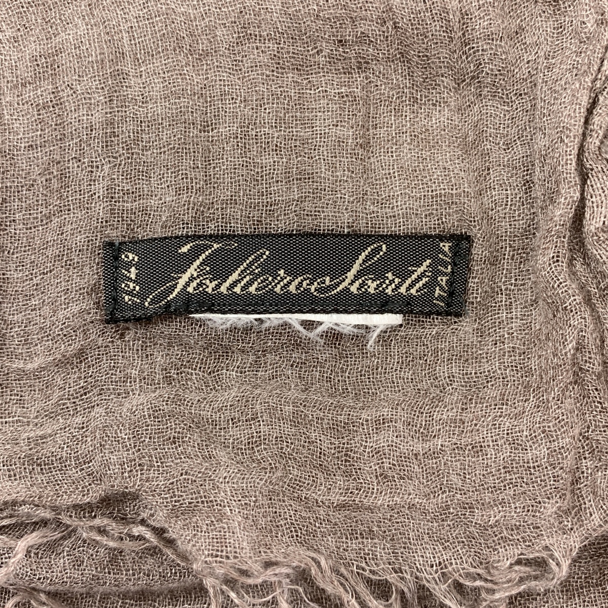 FALIERO SARTI / ファリエロサルティ フリンジ シワ加工 ストール