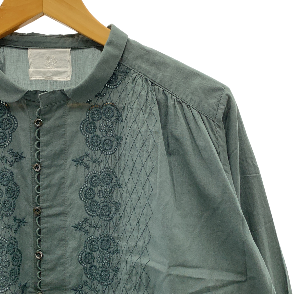 GASA / ガサ 劇場の片隅 エンブロイダリー ブラウス シャツ