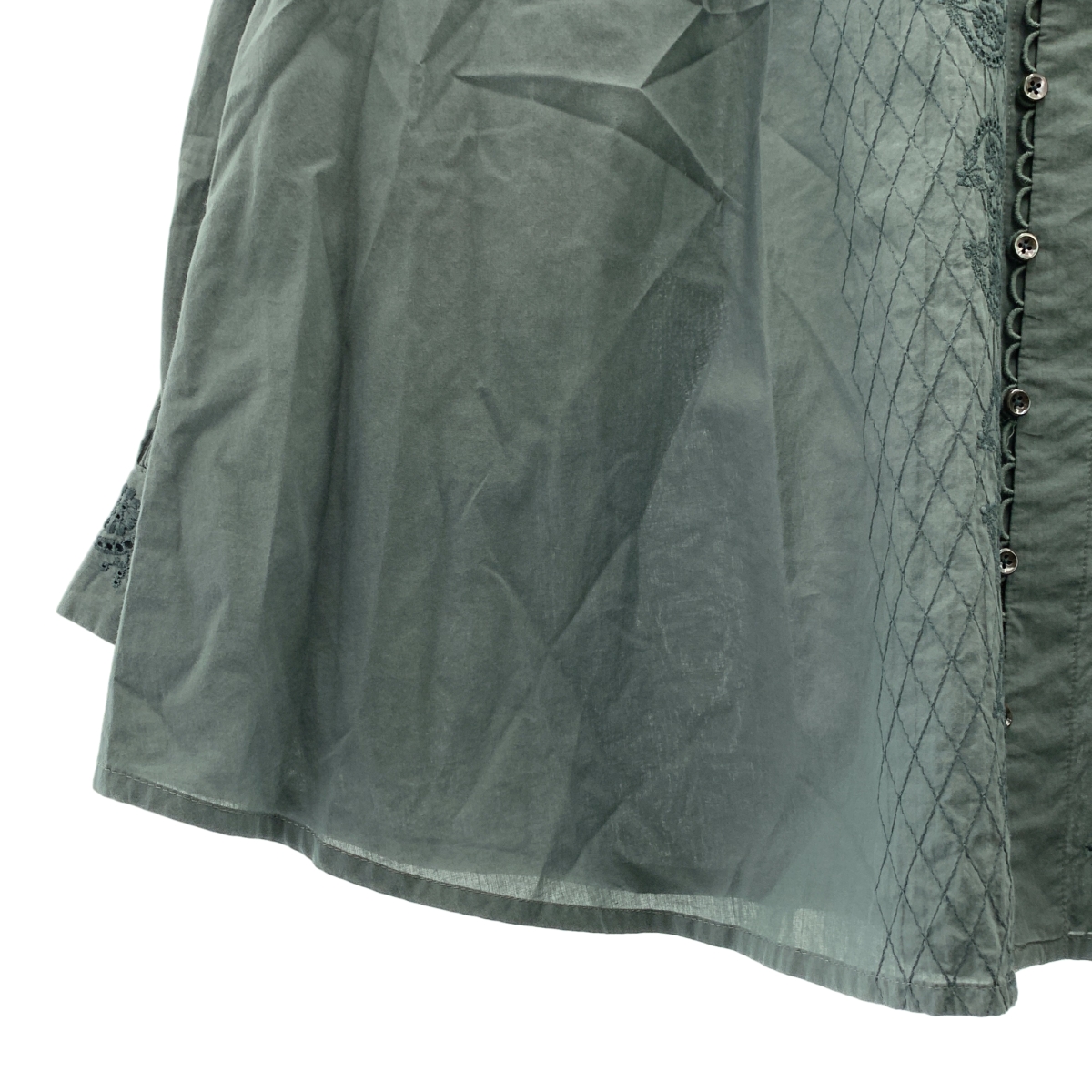 GASA / ガサ 劇場の片隅 エンブロイダリー ブラウス シャツ