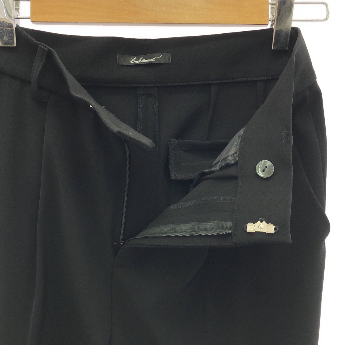 ENCHAINEMENT / アンシェヌマン 2タック ストレッチ スラックス パンツ