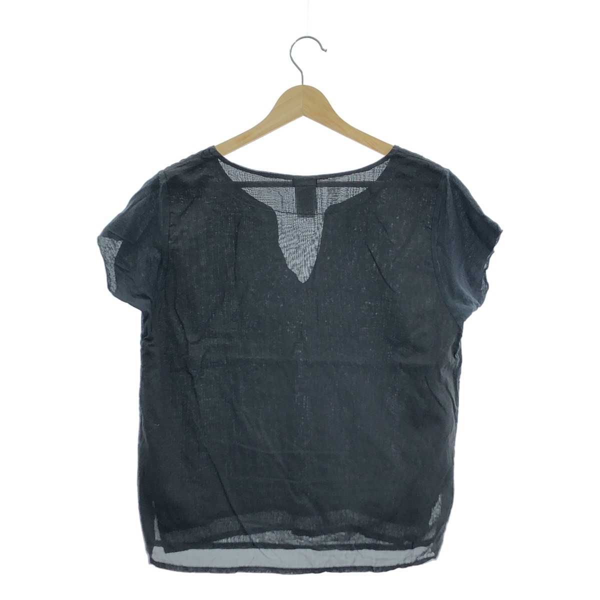 KRISTENSEN DU NORD / クリステンセンドゥノルド コットン キーネック スリット ブラウス