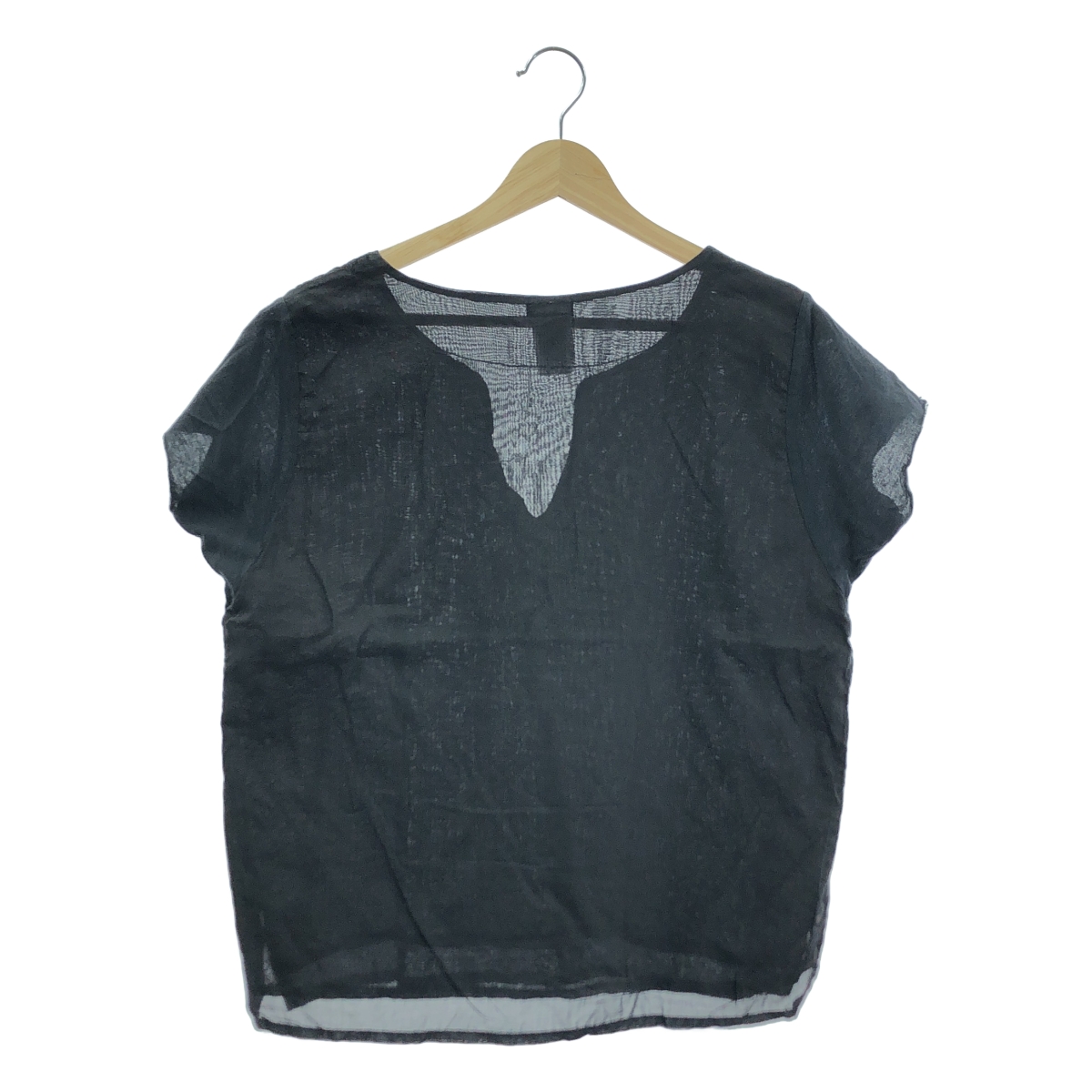 KRISTENSEN DU NORD / クリステンセンドゥノルド コットン キーネック スリット ブラウス