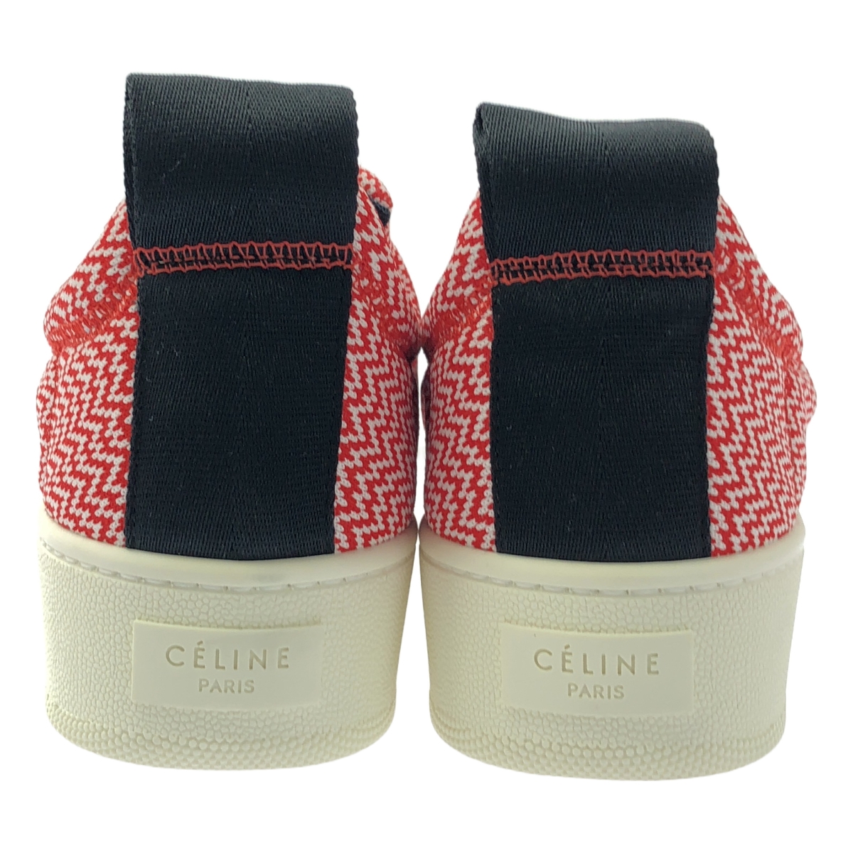 CELINE / セリーヌ by Phoebe Philo フィービー / ジオメトリック柄 プラットフォーム スリッポン スニーカー