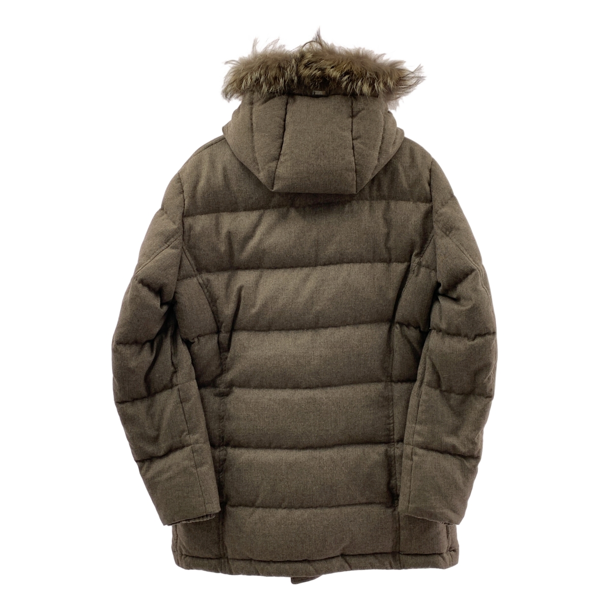 HERNO / ヘルノ カシミヤ ダウンコート / コヨーテ ファーフーディ