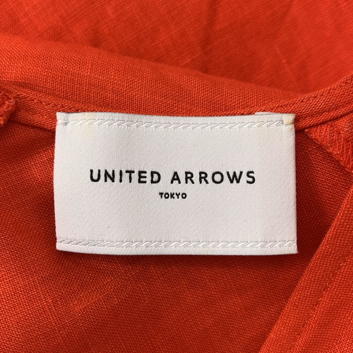 UNITED ARROWS / ユナイテッドアローズ UWCC LINEN リネン Vネック ノースリーブワンピース