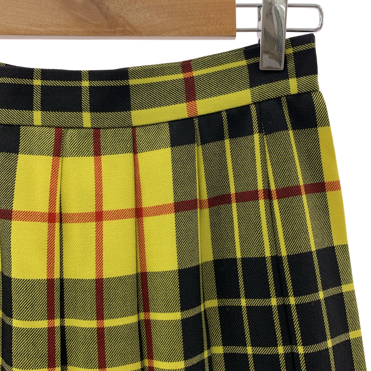 JUNYA WATANABE COMME des GARCONS / ジュンヤワタナベ ウール チェック プリーツ スカート