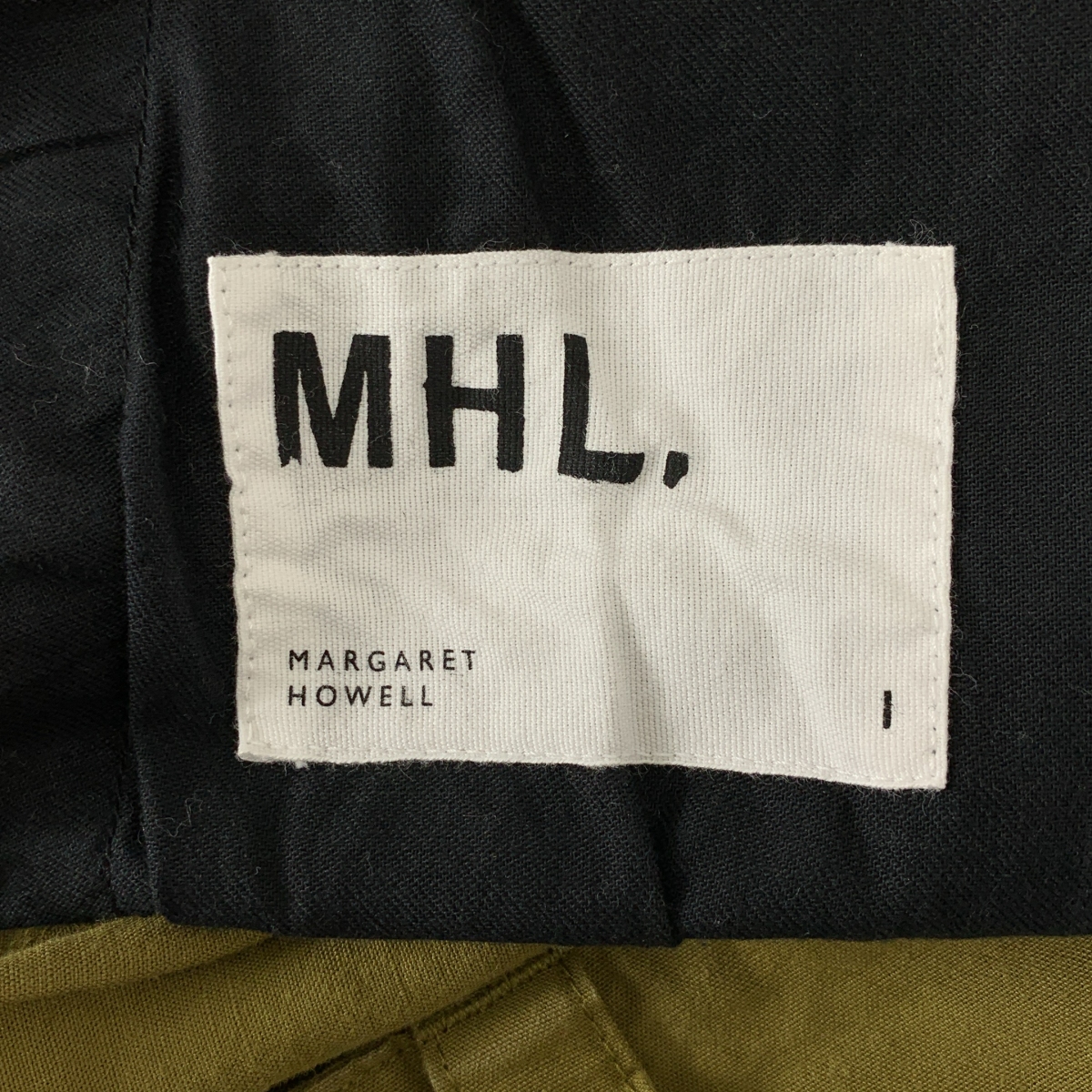 MHL. / エムエイチエルマーガレットハウエル DRY COTTON LINEN ドライコットン リネン サイドボタン ワイドパンツ