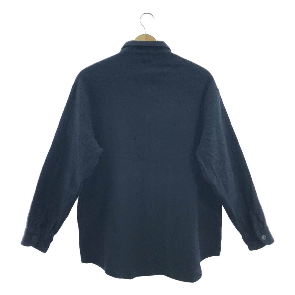 COMOLI / コモリ 縮絨ウール ハーフジップシャツ