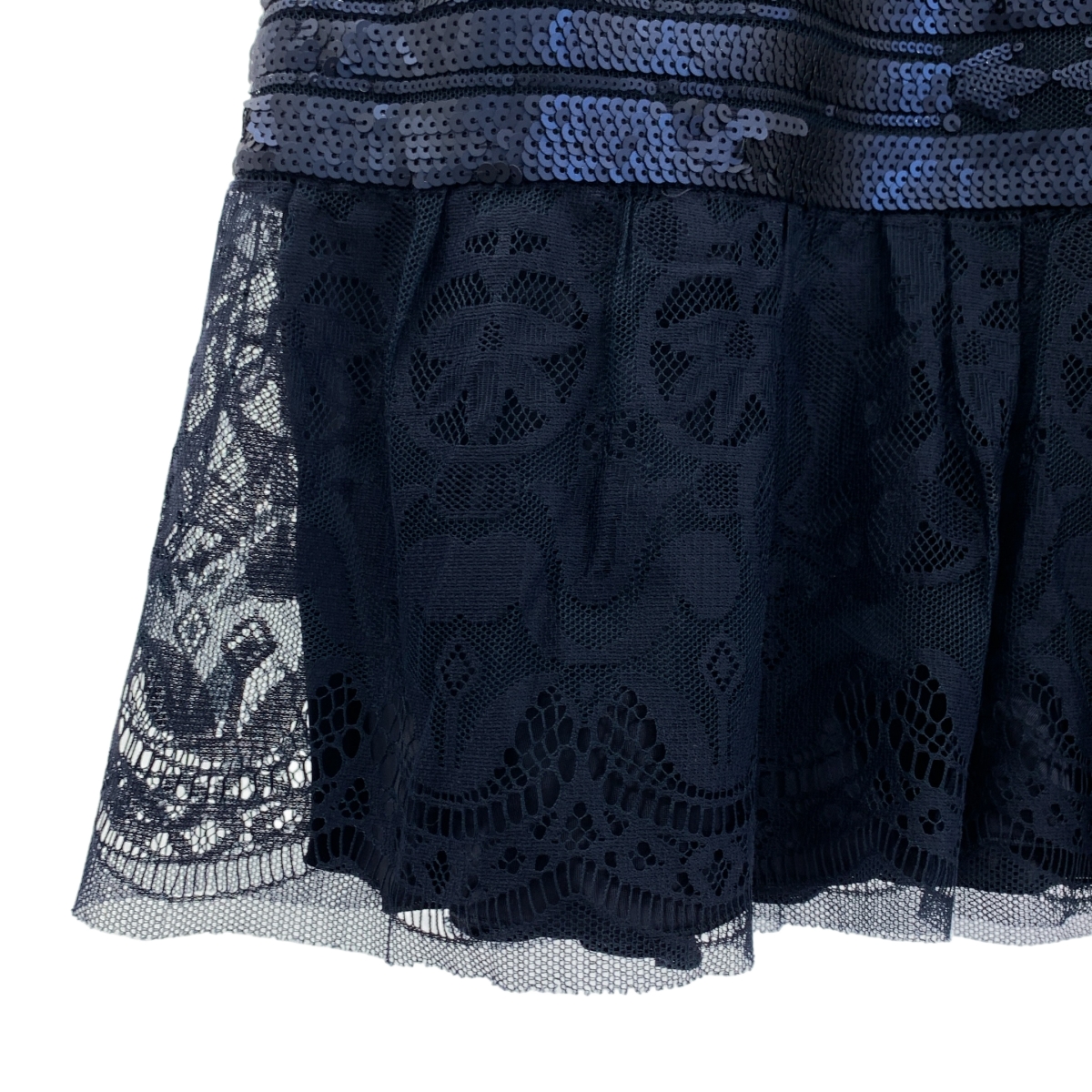 その他 スパンコール 装飾 レース ワンピース / 裏地付き