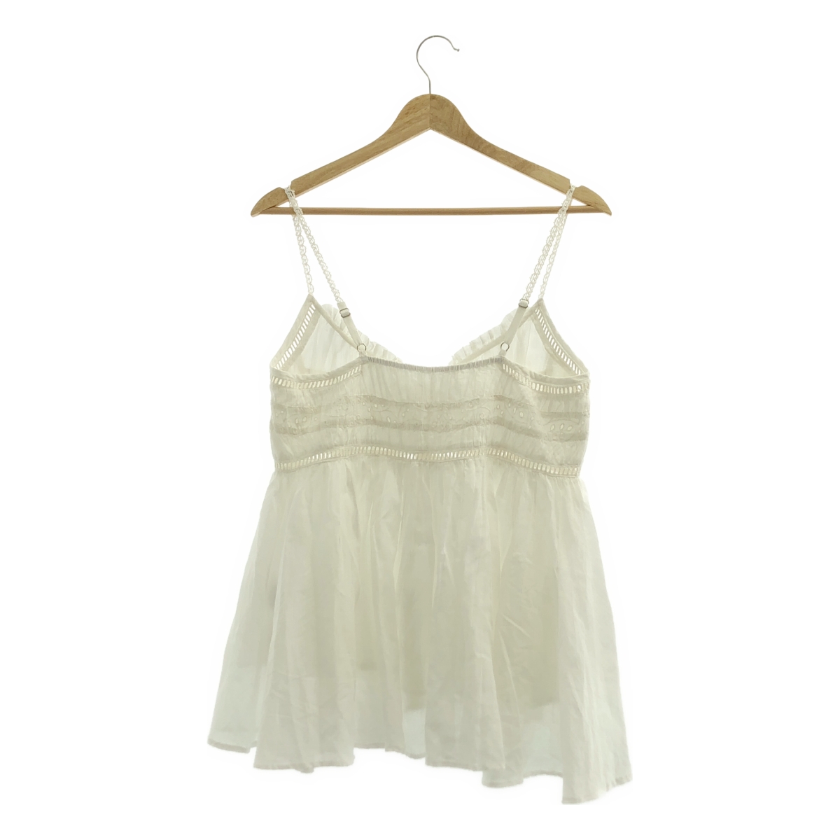 CASA FLINE / カーサフライン オーガニックコットンレースキャミソール