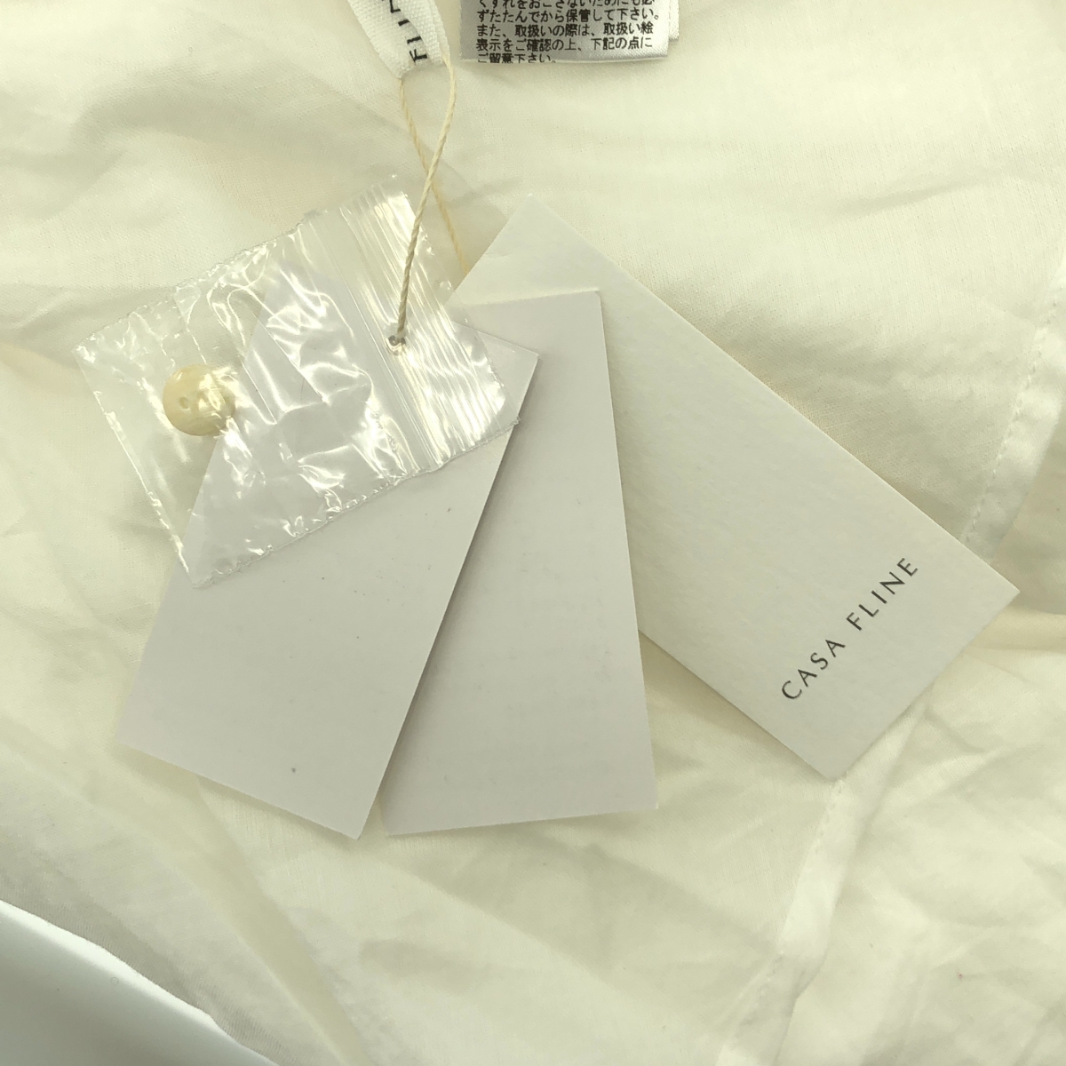 CASA FLINE / カーサフライン オーガニックコットンレースキャミソール