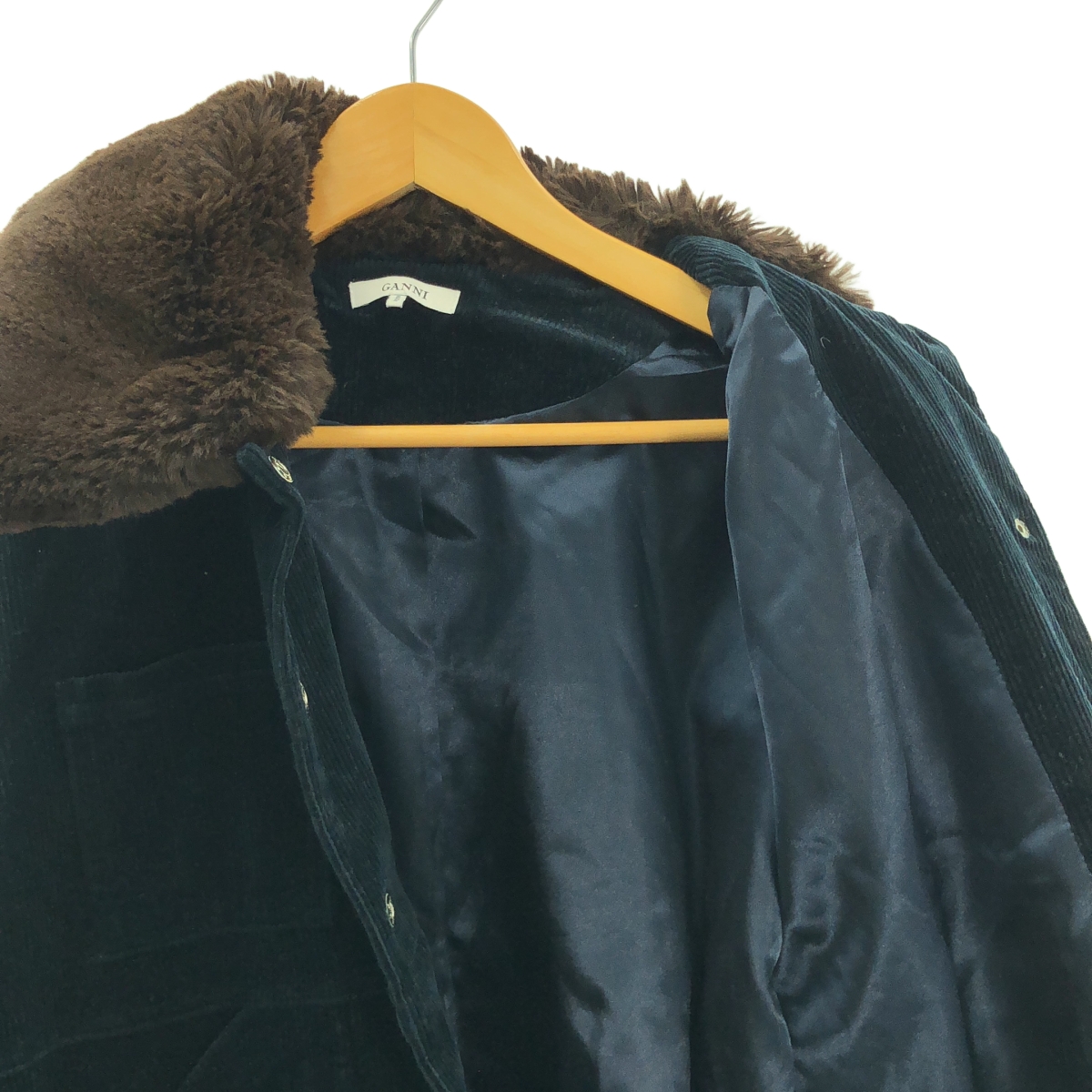 Ganni / ガニー RIDGEWOOD JACKET 襟ボア ストレッチ コーデュロイジャケット