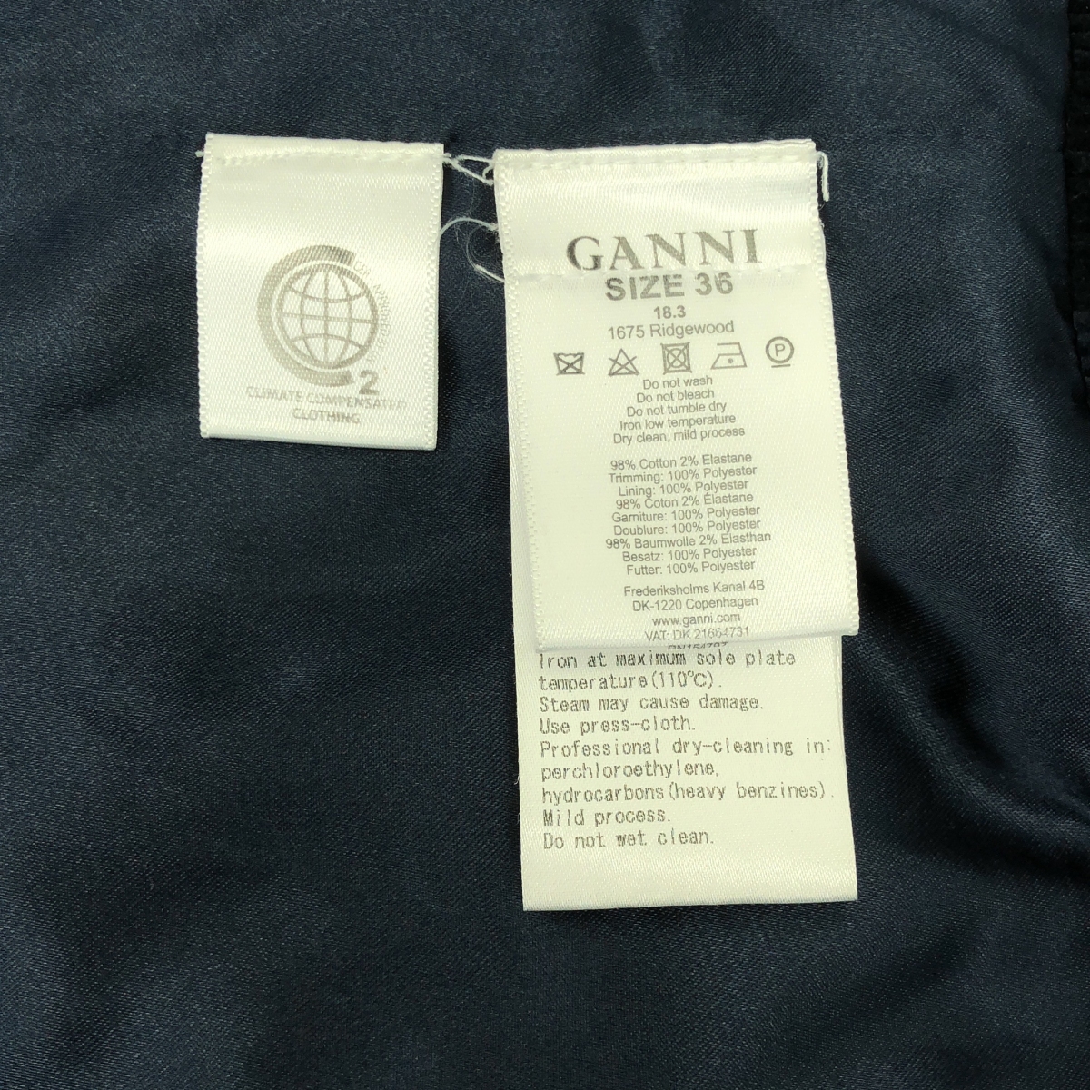 Ganni / ガニー RIDGEWOOD JACKET 襟ボア ストレッチ コーデュロイジャケット