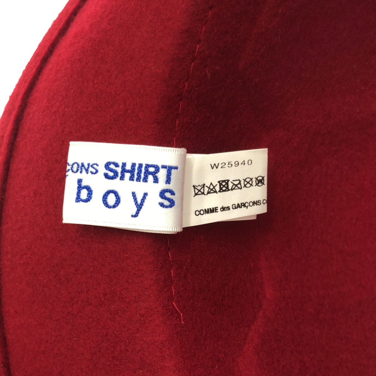COMME des GARCONS SHIRT BOY / コムデギャルソンシャツボーイ ウール サッカーボール エンボス ハット