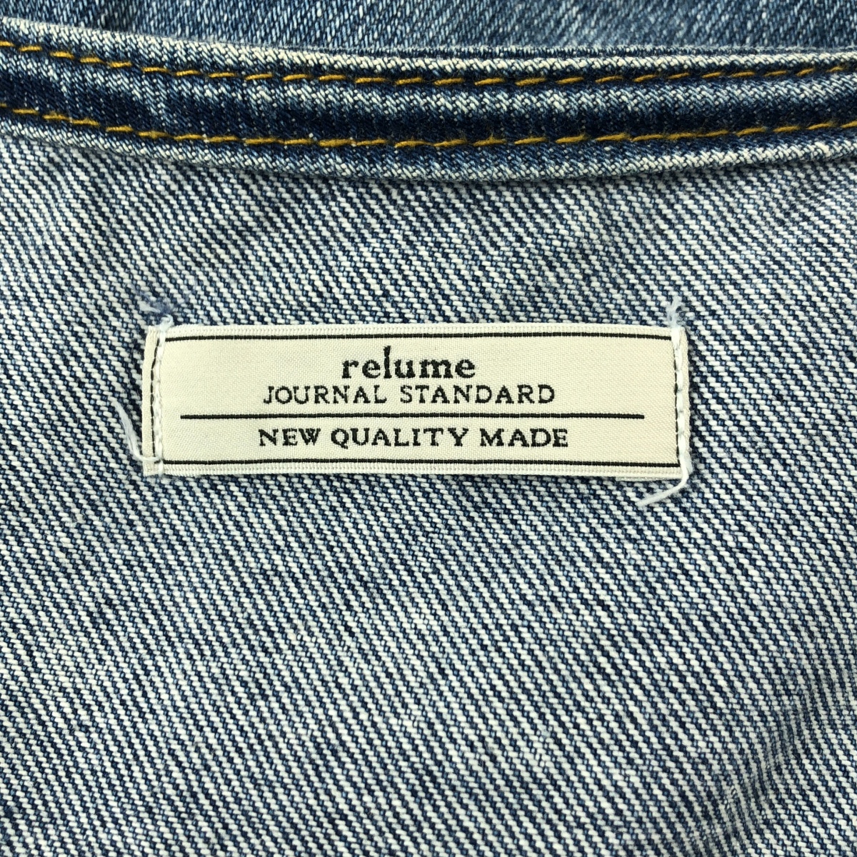 その他 ノーカラー デニム トラッカー ジャケット