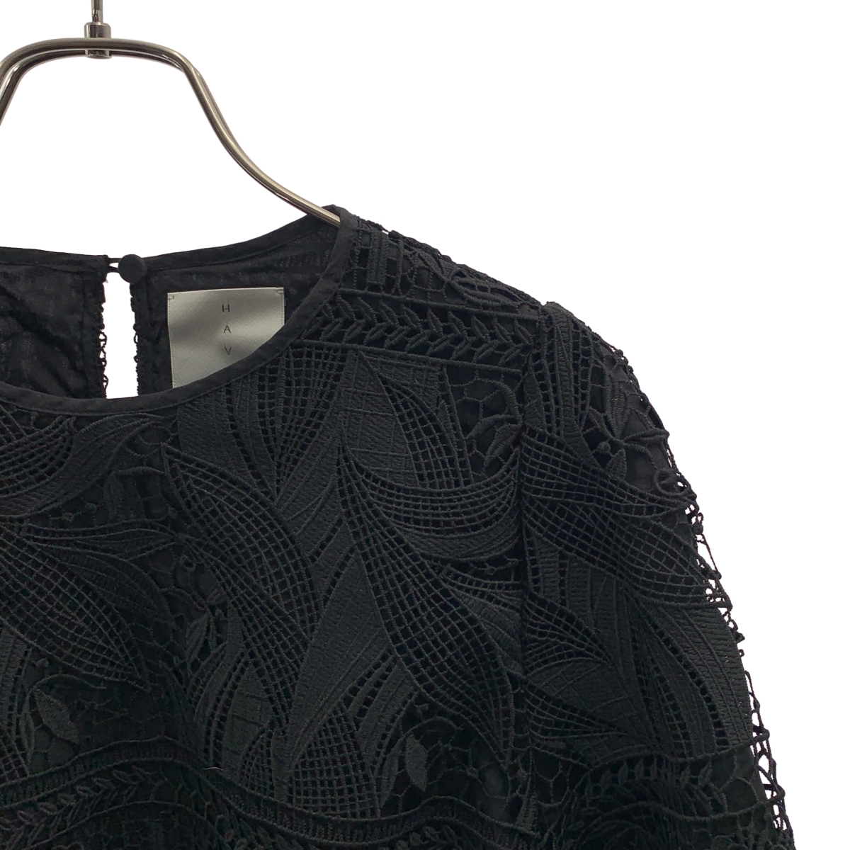 HAVEL studio / ハーヴェルスタジオ ボタニカル柄 レース プルオーバーブラウス