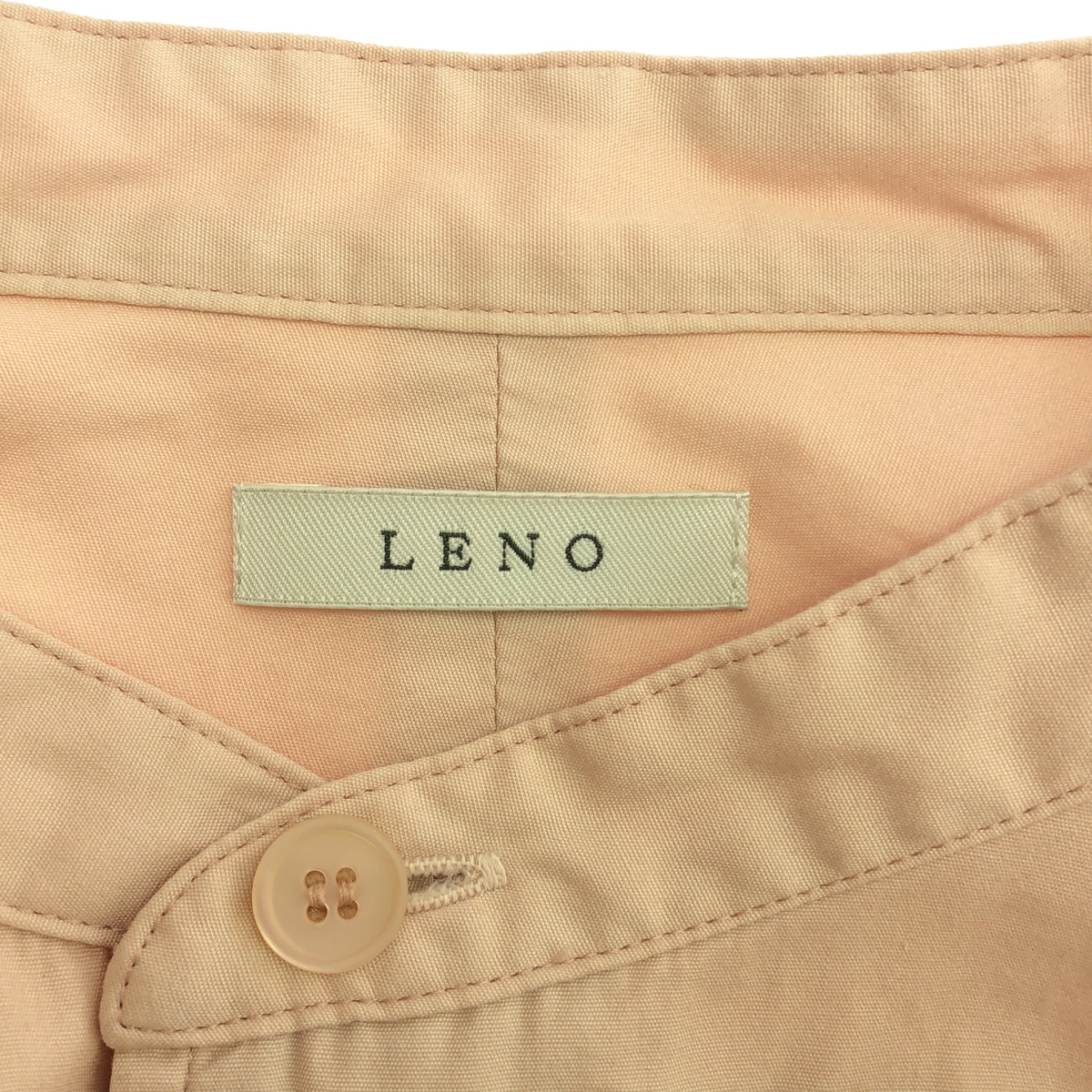 LENO / リノ バンドカラー プルオーバー シャツワンピース