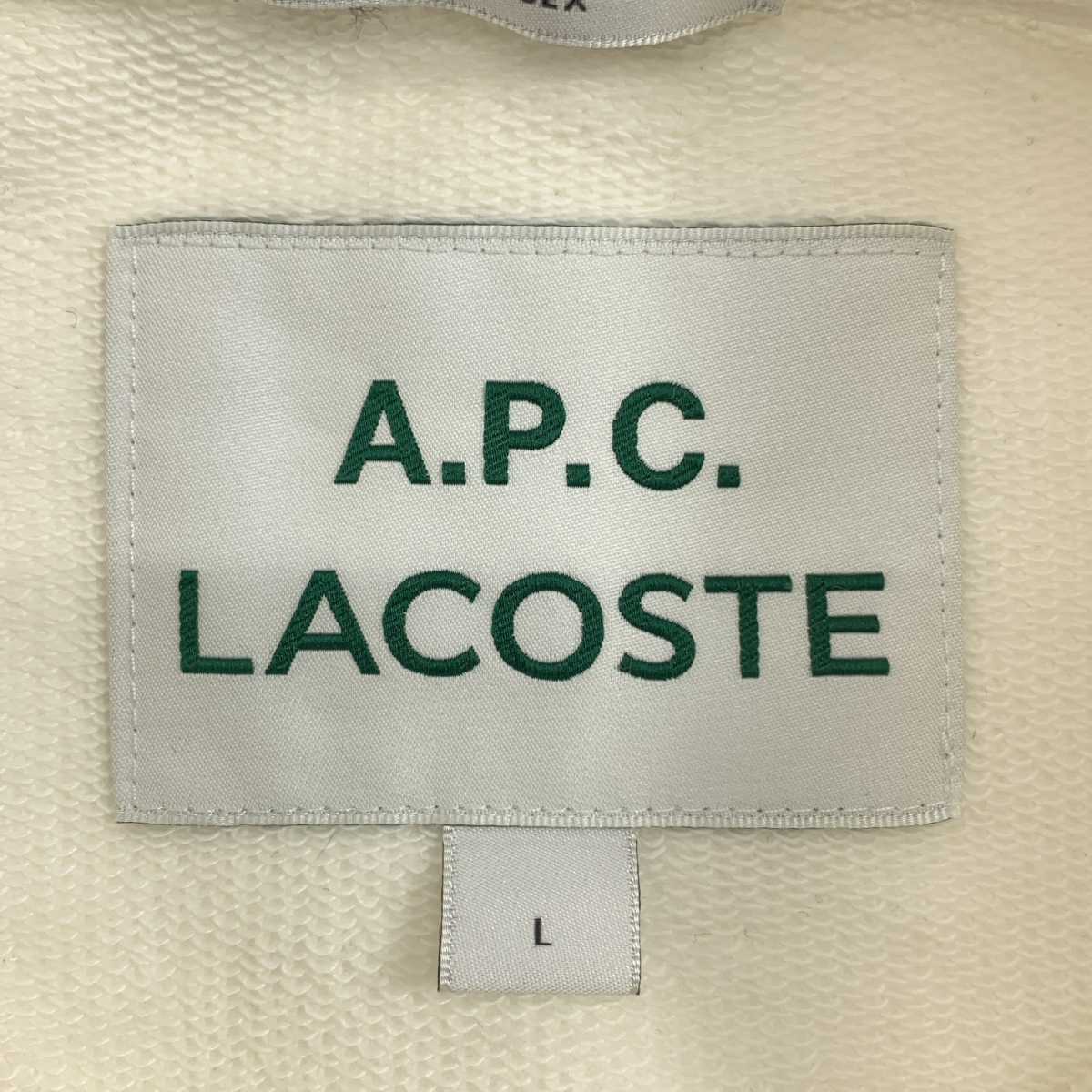 A.P.C. / アーペーセー ×LACOSTE ラコステ / フェルトロゴプリント スウェット