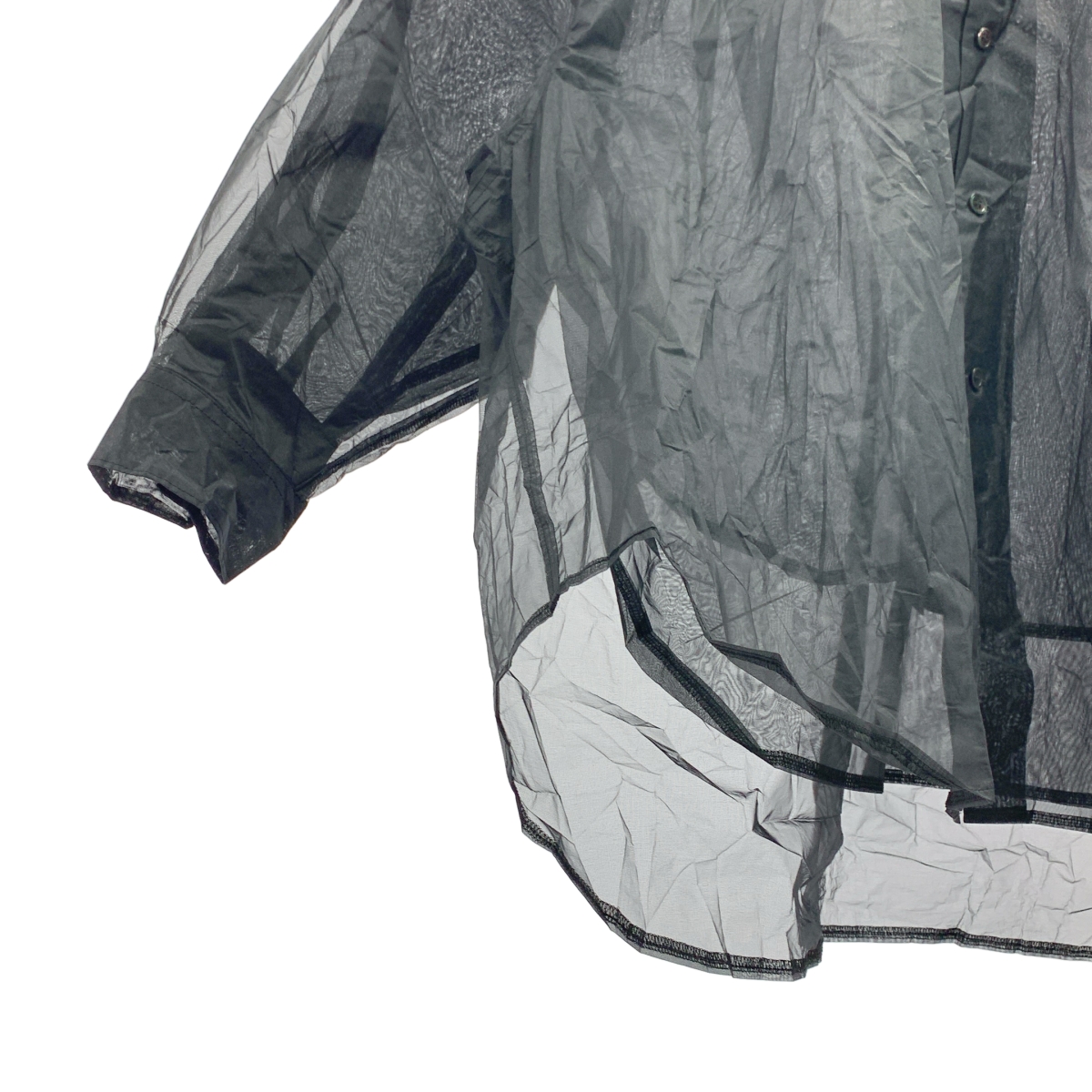 COMME des GARCONS COMME des GARCONS / コムコム ラウンドカラー レイヤード オーガンジー シアー ブラウス