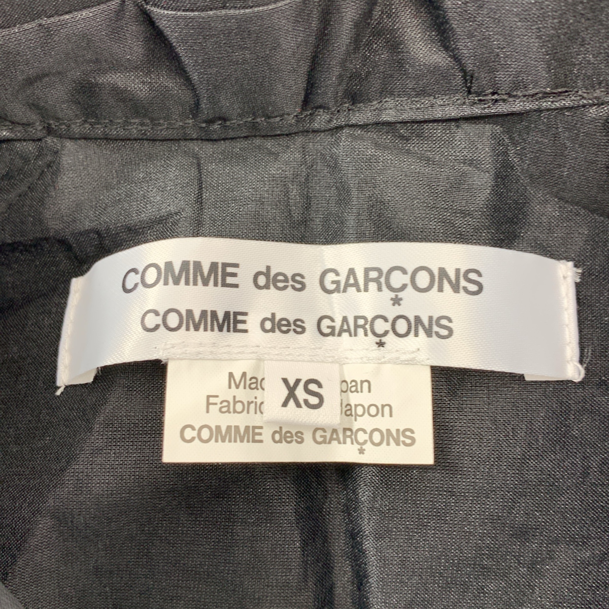 COMME des GARCONS COMME des GARCONS / コムコム ラウンドカラー レイヤード オーガンジー シアー ブラウス