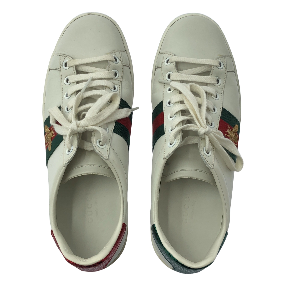 GUCCI / グッチ Ace Bee ビー / エース エンブロイダリー シェリーライン レザー スニーカー