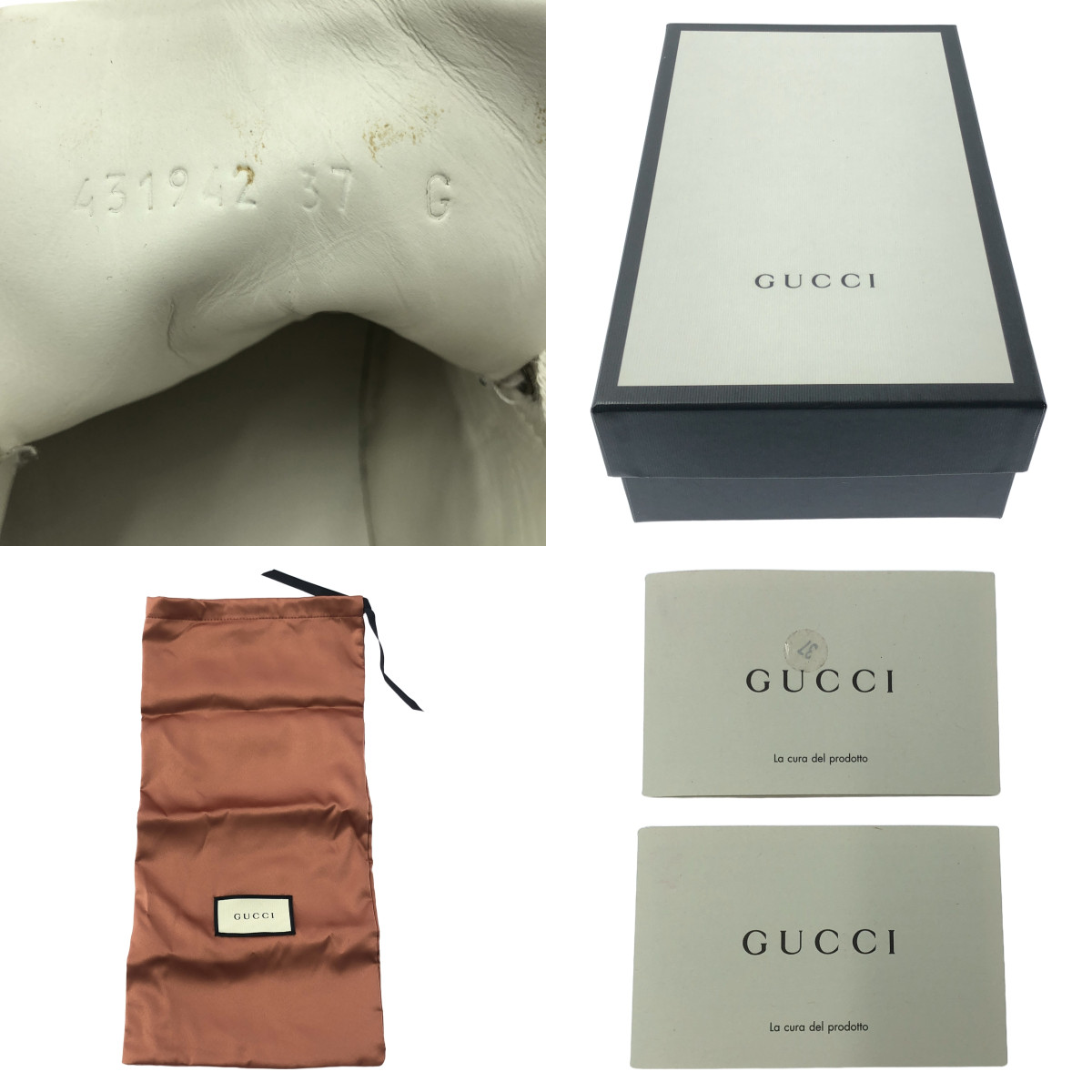 GUCCI / グッチ Ace Bee ビー / エース エンブロイダリー シェリーライン レザー スニーカー