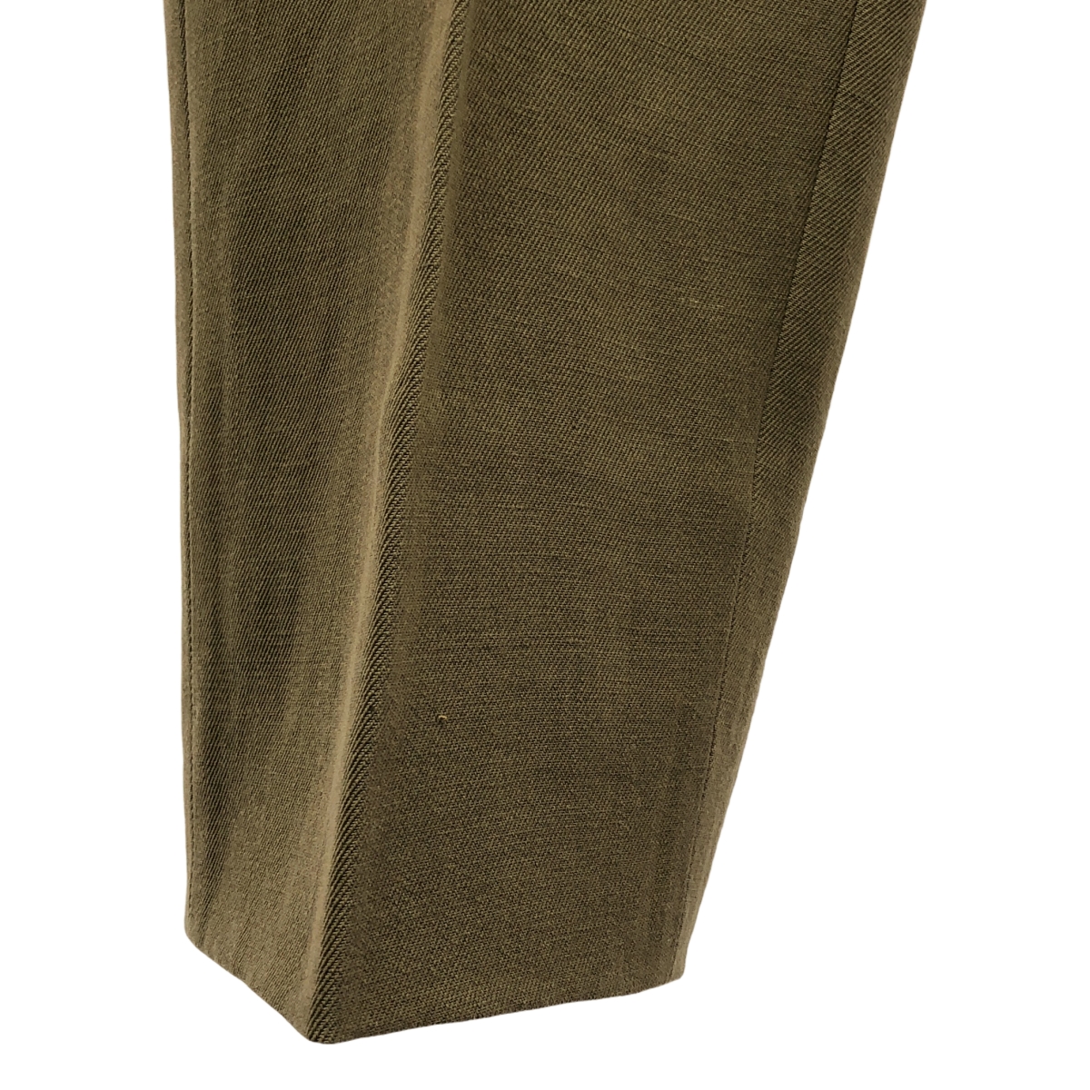 HEUGN / ユーゲン AARON ウールリネン 2インプリーツ サイドアジャスター テーパードパンツ