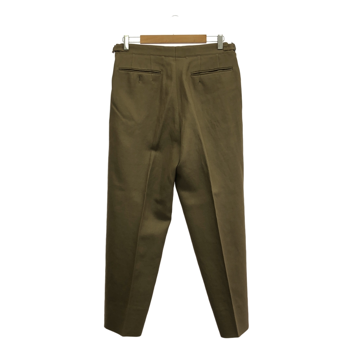 HEUGN / ユーゲン AARON ウールリネン 2インプリーツ サイドアジャスター テーパードパンツ