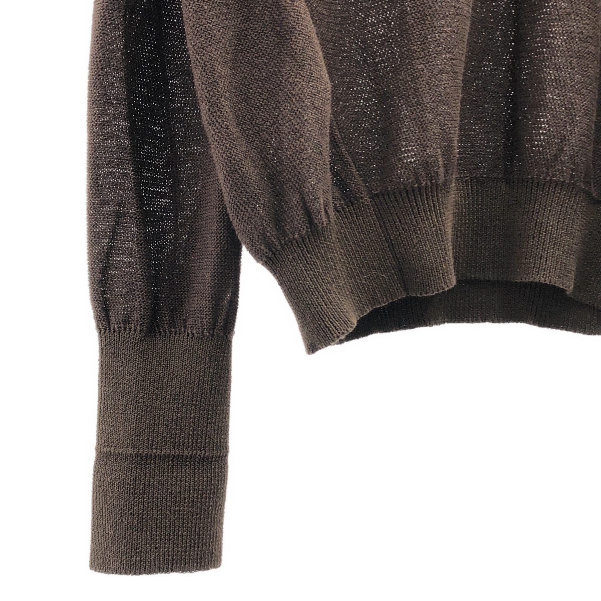 MAATEE&SONS / マーティー&サンズ 強撚LINEN ひょっとこ C/N SWEATER クルーネック リネンニット セーター