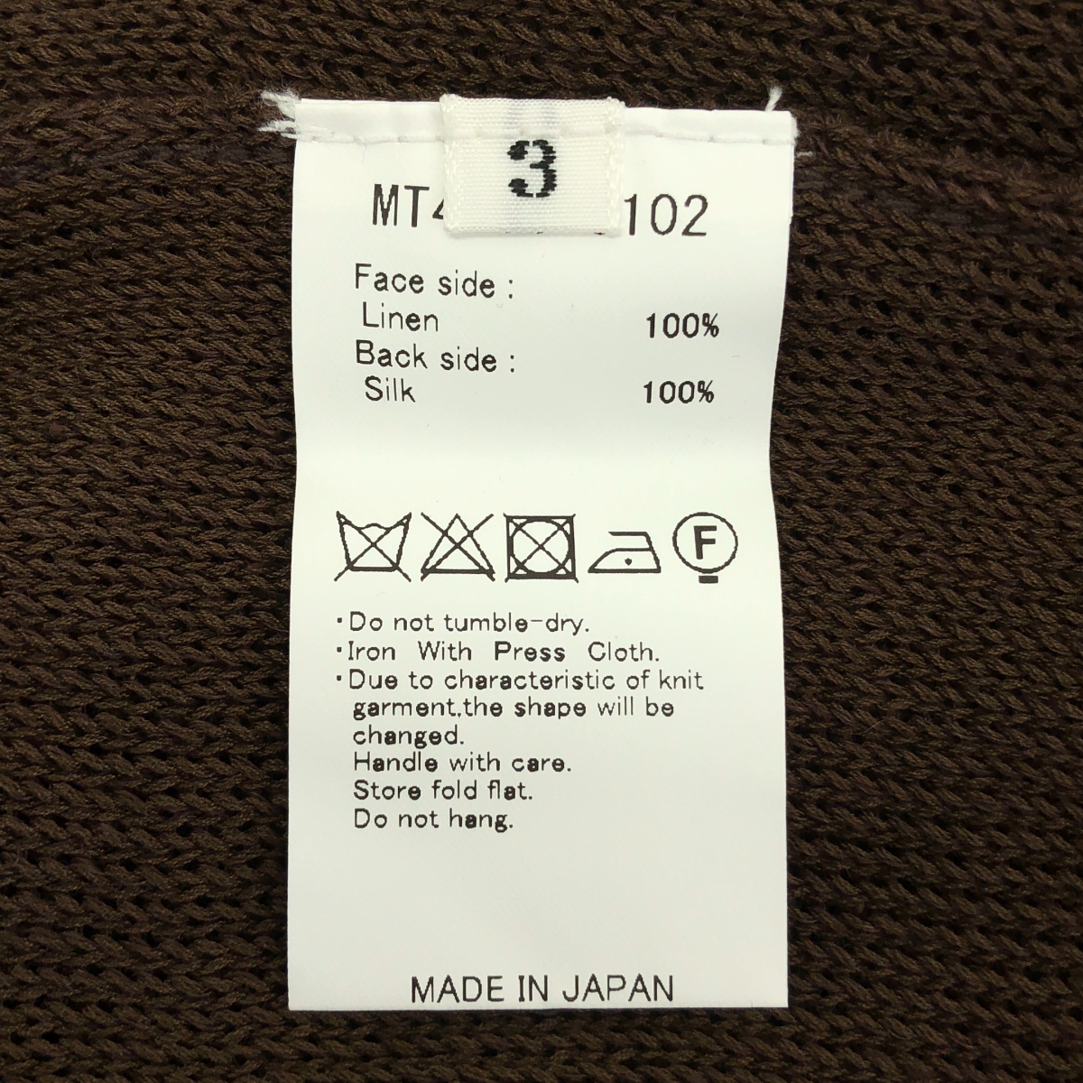 MAATEE&SONS / マーティー&サンズ 強撚LINEN ひょっとこ C/N SWEATER クルーネック リネンニット セーター