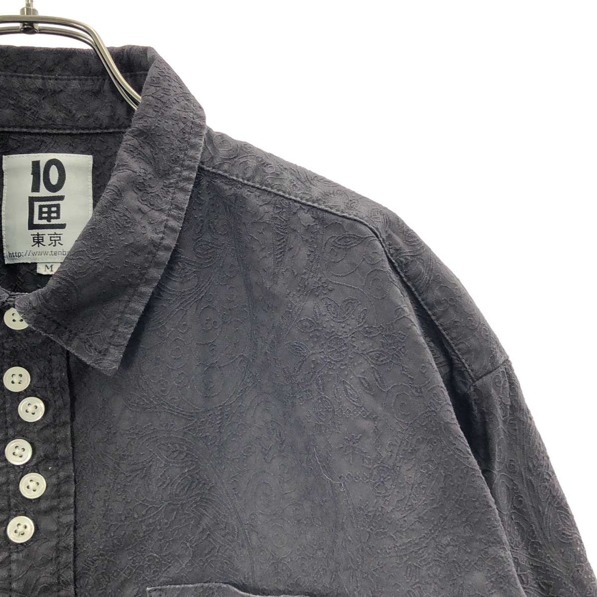 10匣 (TEN BOX) / テンボックス エンブロイダリー カバーオール シャツ ジャケット