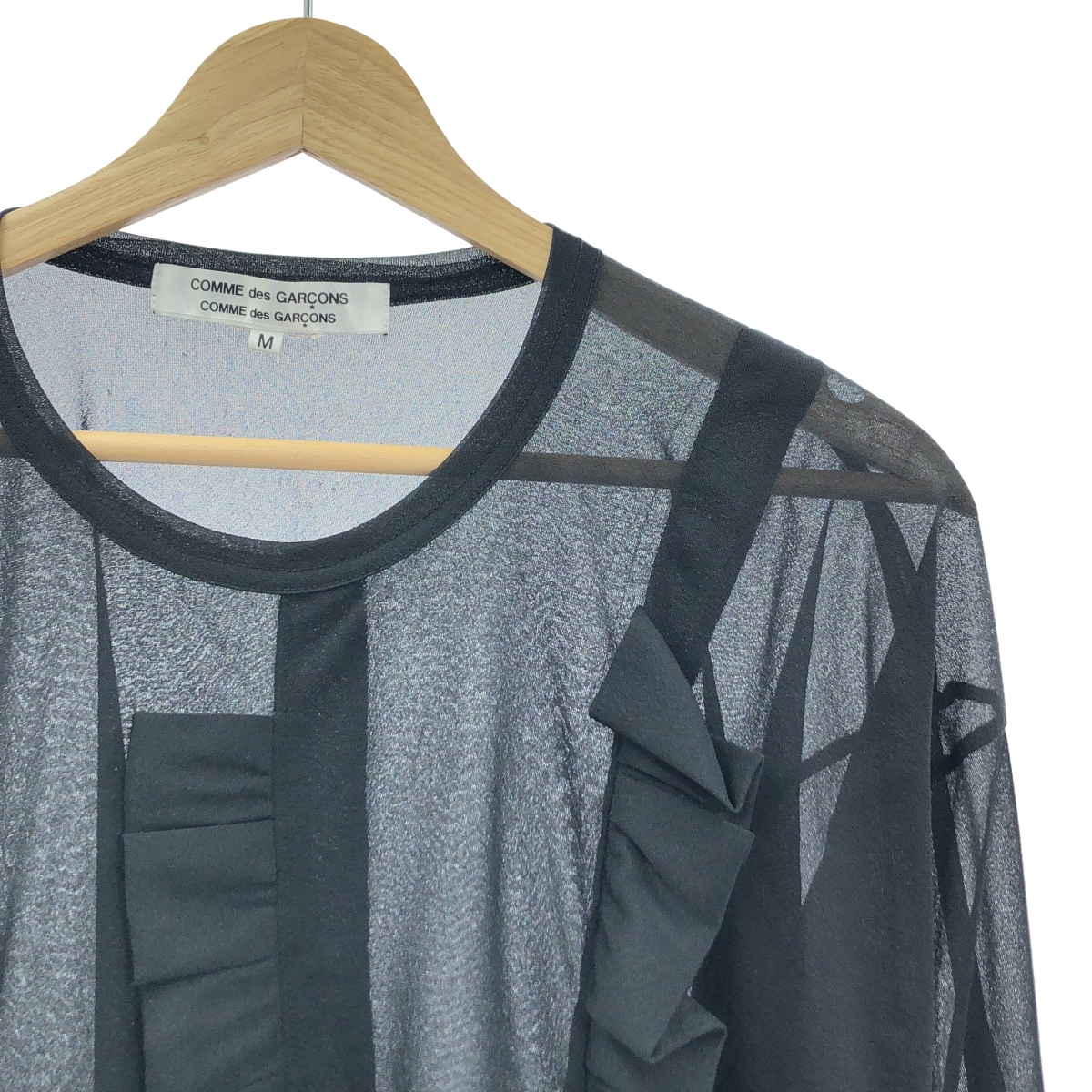 COMME des GARCONS COMME des GARCONS / コムコム シアー フリル カットソー