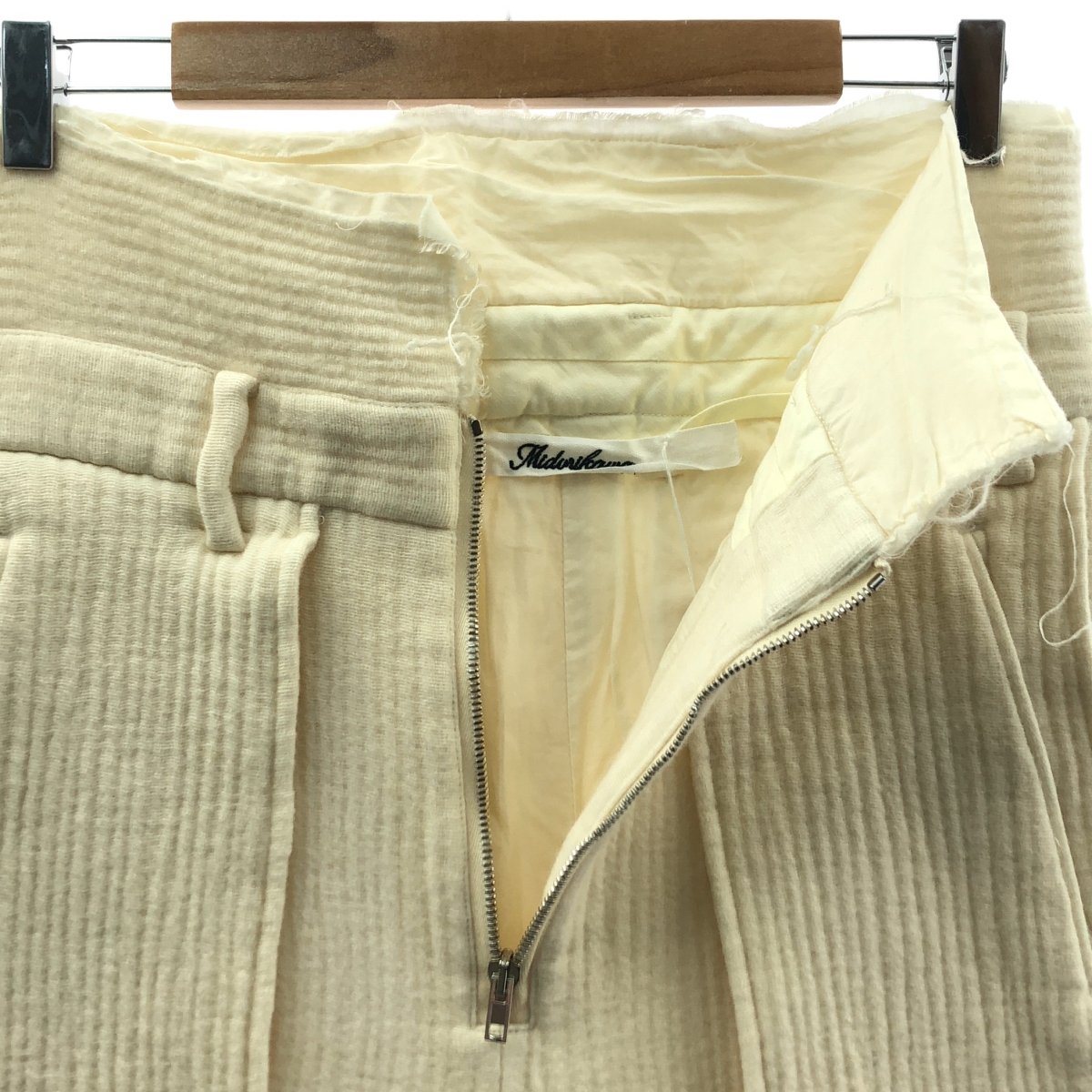 Midorikawa / ミドリカワ GAUZE TROUSERS ウール混 ガーゼトラウザー ニットパンツ