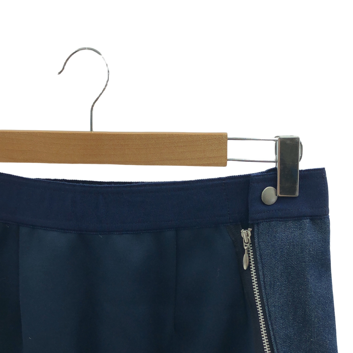 EDWINA HORL / エドウィナホール デニム 切替 ロング スカート