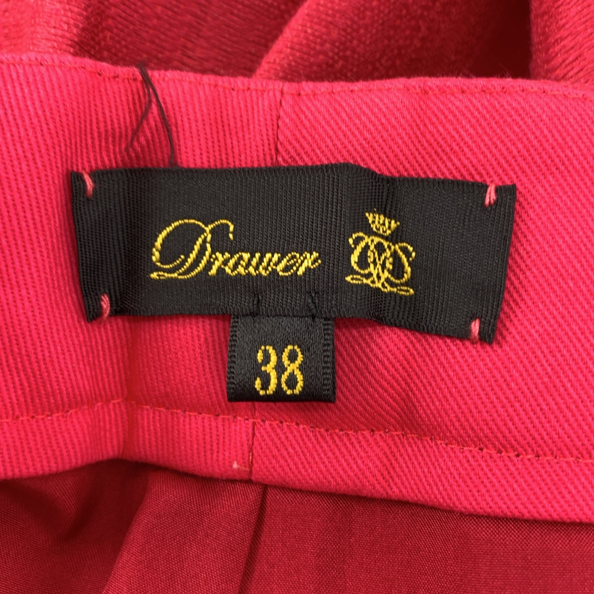 Drawer / ドゥロワー リネン シルク ボーダー ワイドパンツ