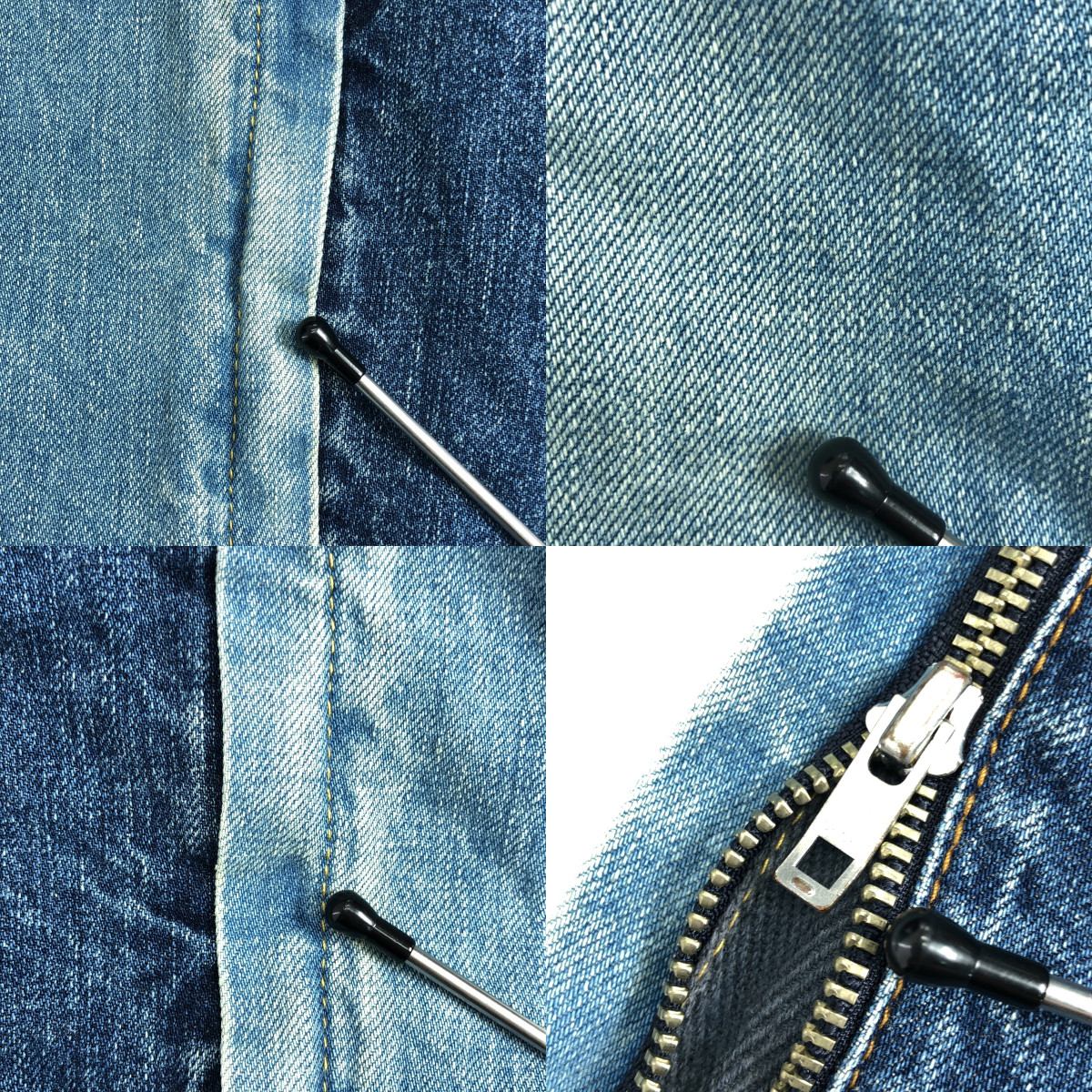 sacai / サカイ ベルテッド ダブルニー デニムパンツ